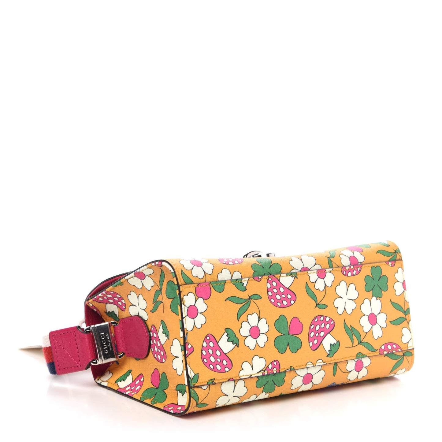 Canvas Childrens Flower Mushroom Print Shoulder Bag