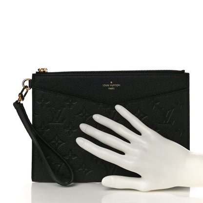 Louis Vuitton Empreinte Pochette Melanie MM Black 2 of 9