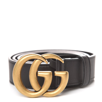 Gucci Moon Calfskin Double G 30mm Belt 90 36 Dark Cocoa 1 of 6