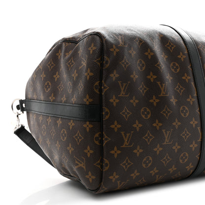 Louis Vuitton Monogram Macassar Keepall Bandouliere 55 8 of 9