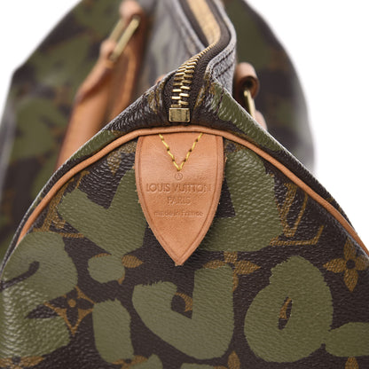 Louis Vuitton Monogram Graffiti Speedy 30 Kaki 5 of 10