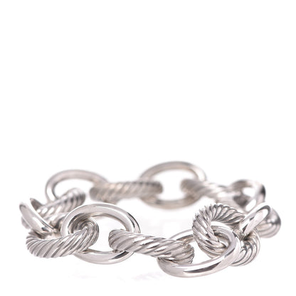 David Yurman Sterling Silver 17mm Extra Large Oval Link Bracelet 1 of 5