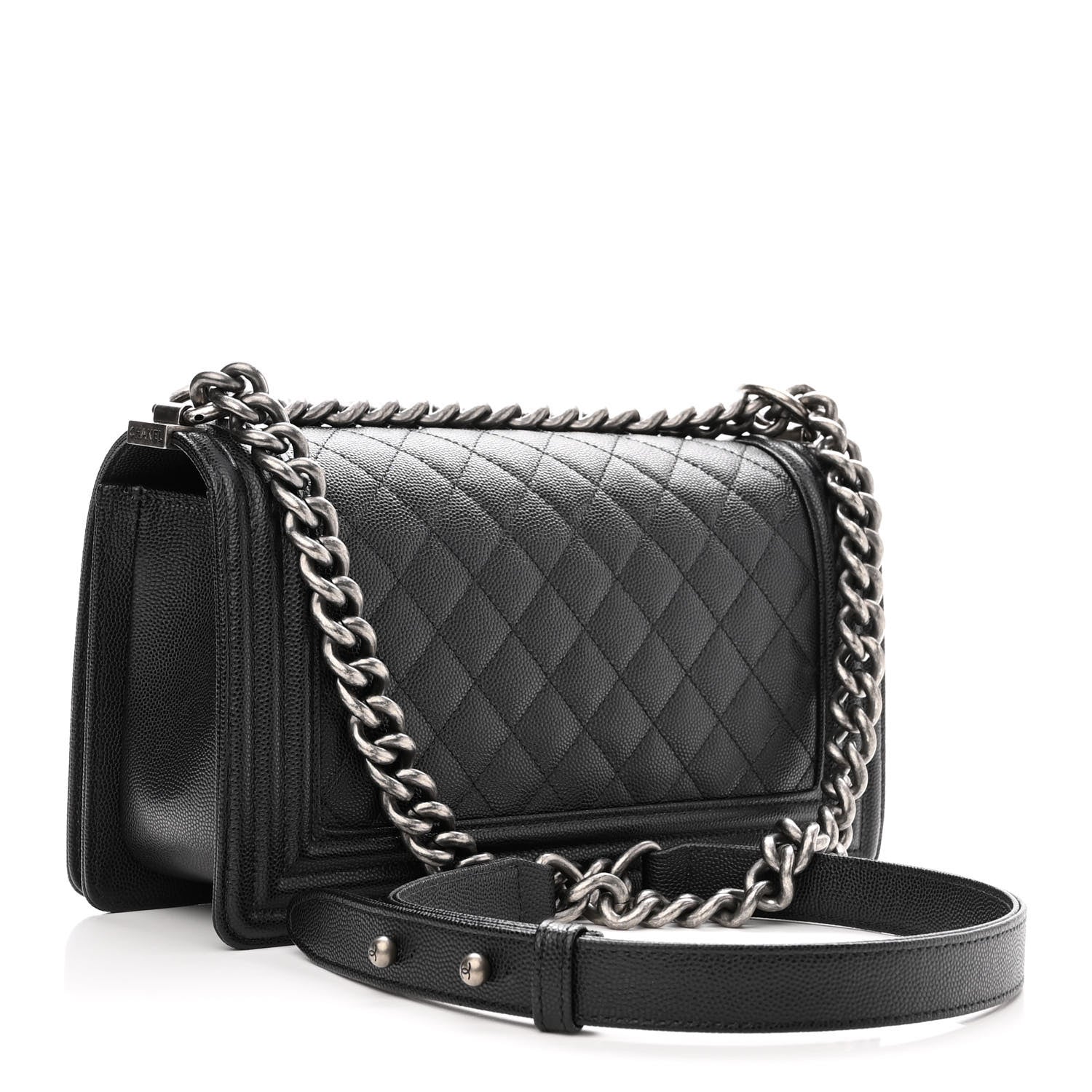 Chanel Caviar Quilted Medium Boy Flap Black 3 of 10
