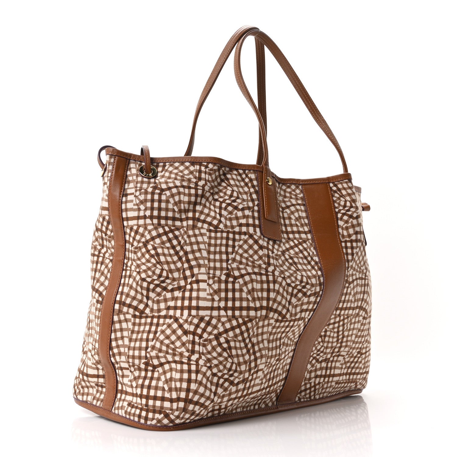 MCM Visetos Large Liz Reversible Shopper Tote Cognac 11 of 15