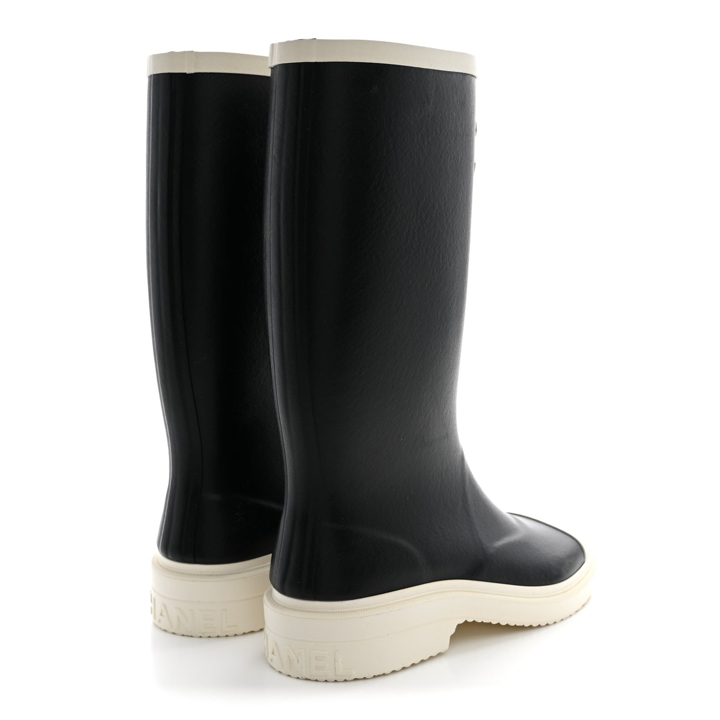 Caoutchouk CC High Boots 37 Black White