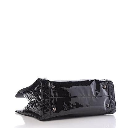 Chanel Patent Quilted Reverso Boy Tote Black 4 of 11