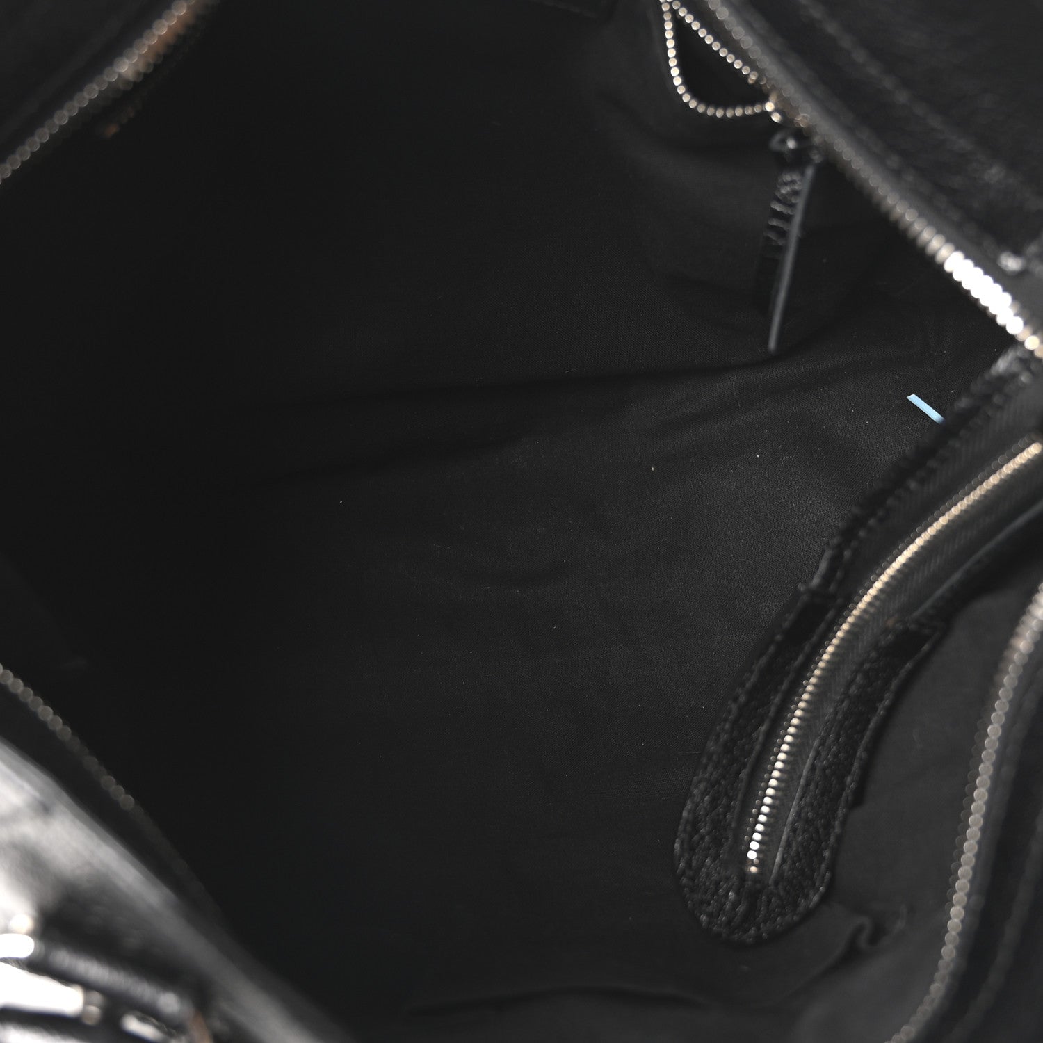 Balenciaga Chevre Silver Metallic Edge Hardware Velo Black 6 of 11