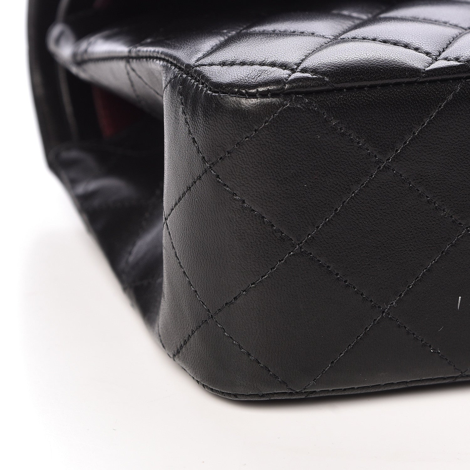 Chanel Lambskin Quilted Medium Double Flap Black 9 of 11
