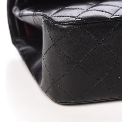 Chanel Lambskin Quilted Medium Double Flap Black 9 of 11