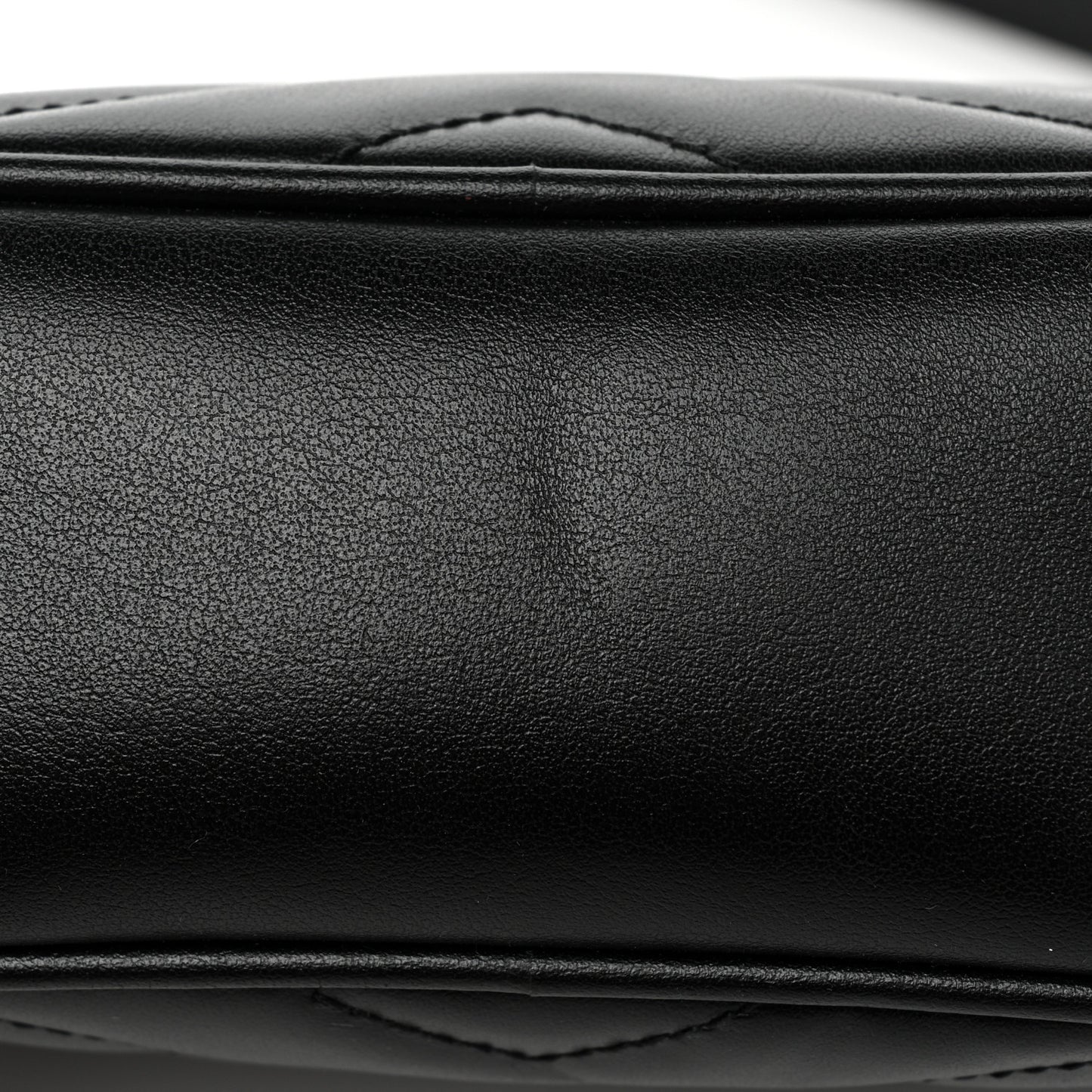 Calfskin Matelasse Mini GG Marmont Chain Shoulder Bag Black