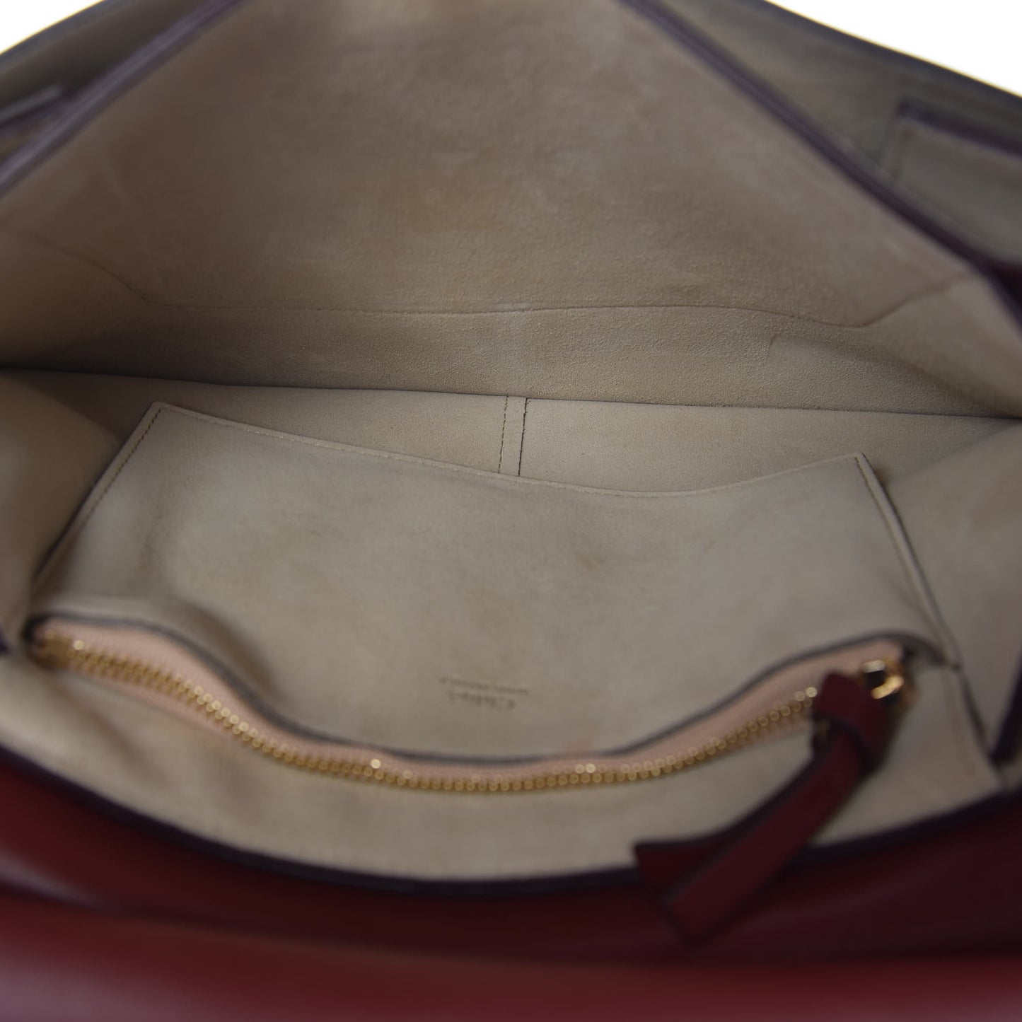 Calfskin Suede Medium Faye Shoulder Bag Plum Purple