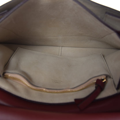 Chloe Calfskin Suede Medium Faye Shoulder Bag Plum Purple 6 of 10