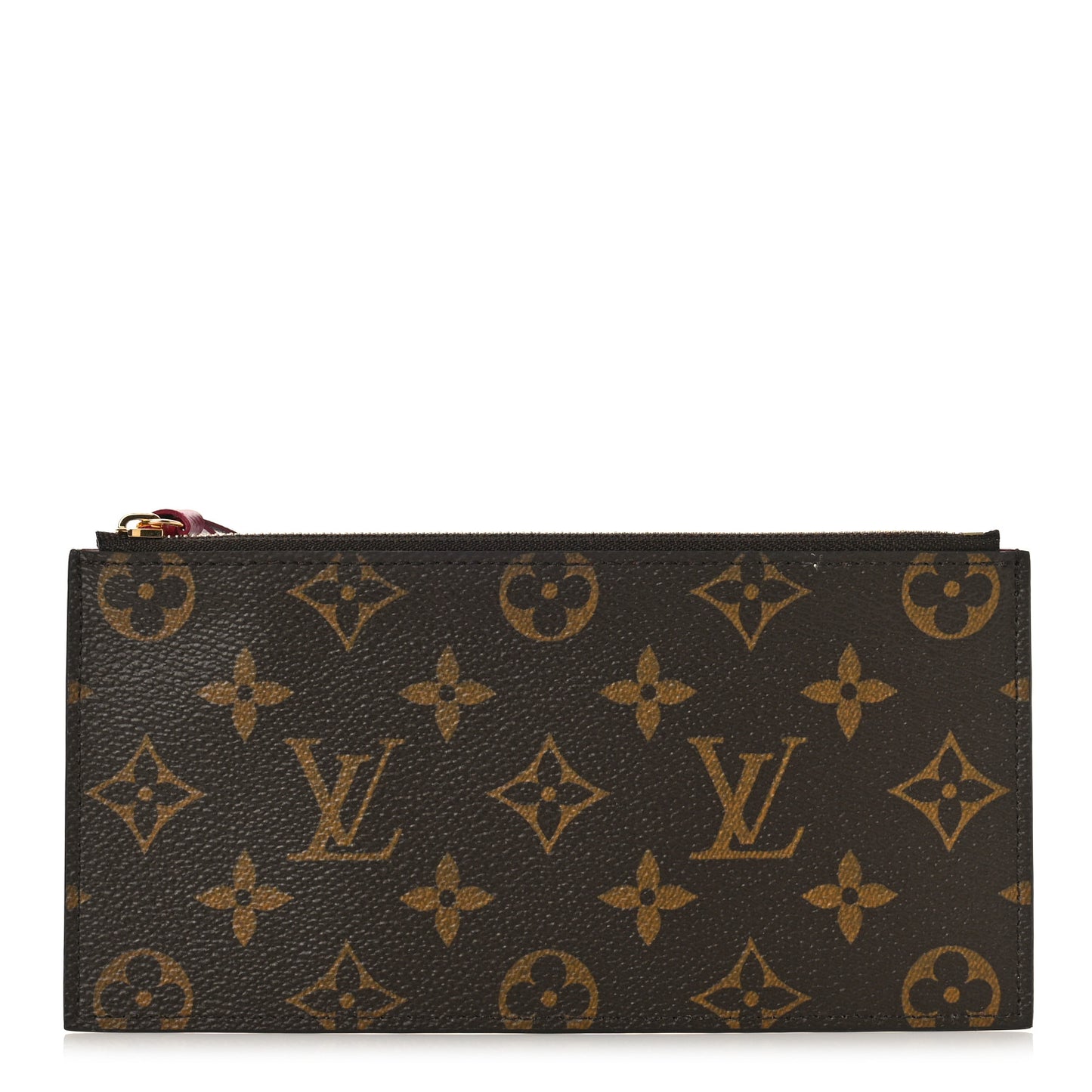 Monogram Felicie Chain Wallet Zippered Insert Fuchsia