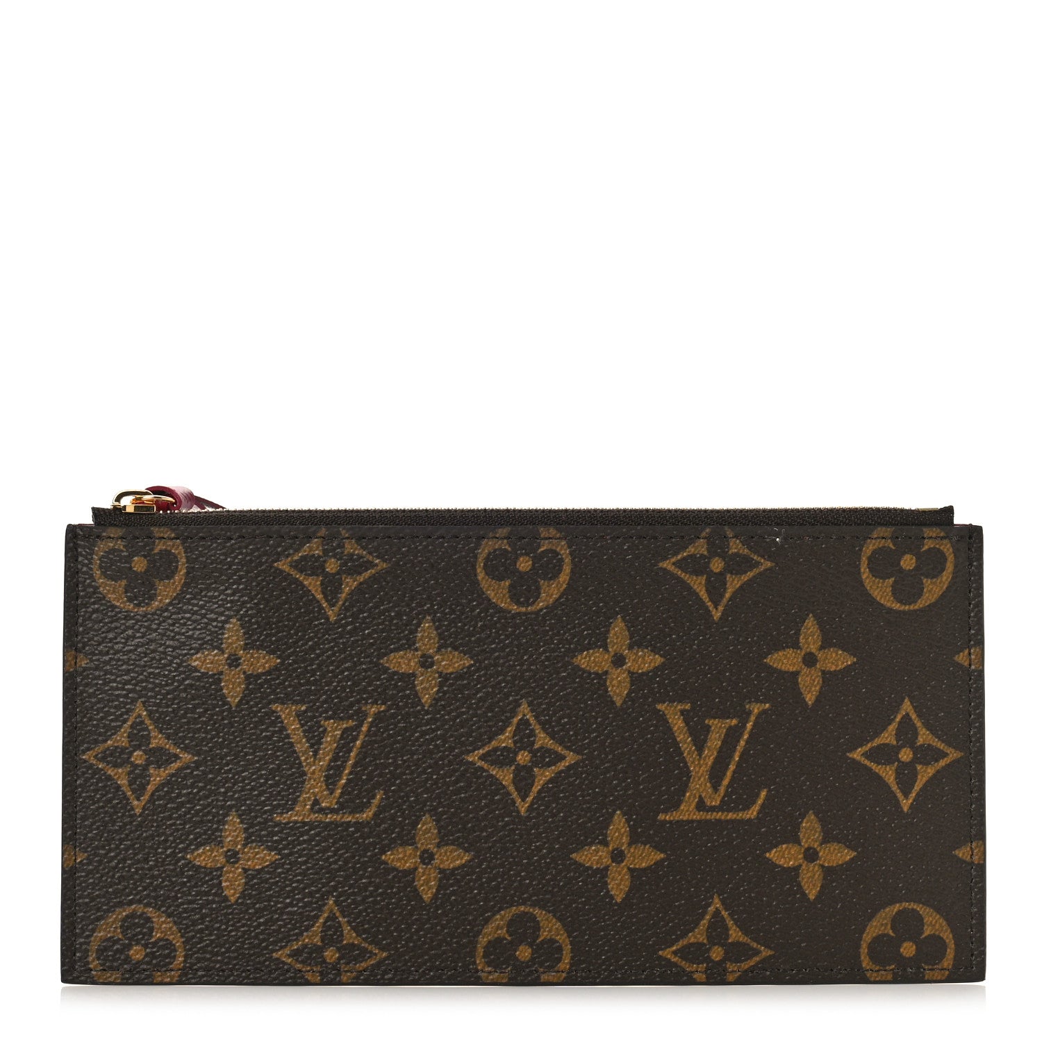 Louis Vuitton Monogram Felicie Chain Wallet Zippered Insert Fuchsia 1 of 8