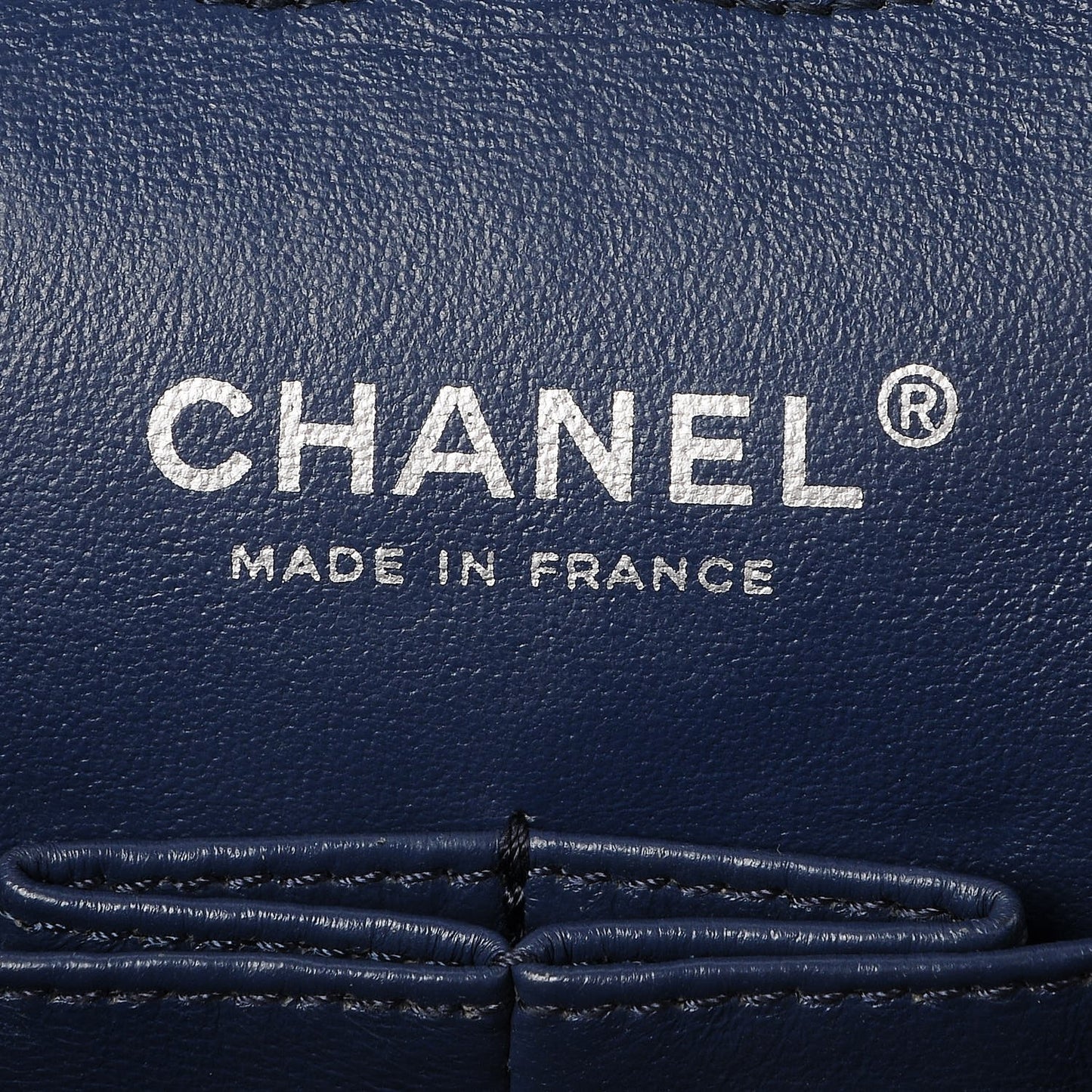 Caviar Quilted Medium Double Flap Navy