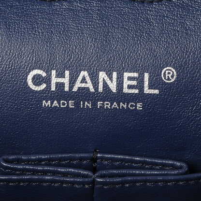 Chanel Caviar Quilted Medium Double Flap Navy 7 of 8