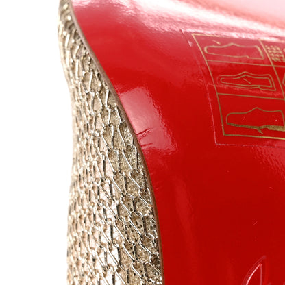 Christian Louboutin Mesh Neoalto 100 Pumps 37 Gold 11 of 13