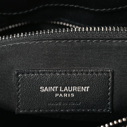 Saint Laurent Calfskin Y Quilted Monogram Large Loulou Chain Satchel Black 6 of 9