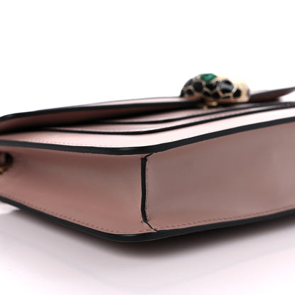 Bulgari Calfskin Serpenti Forever Flap Clutch Dark Beige 7 of 11