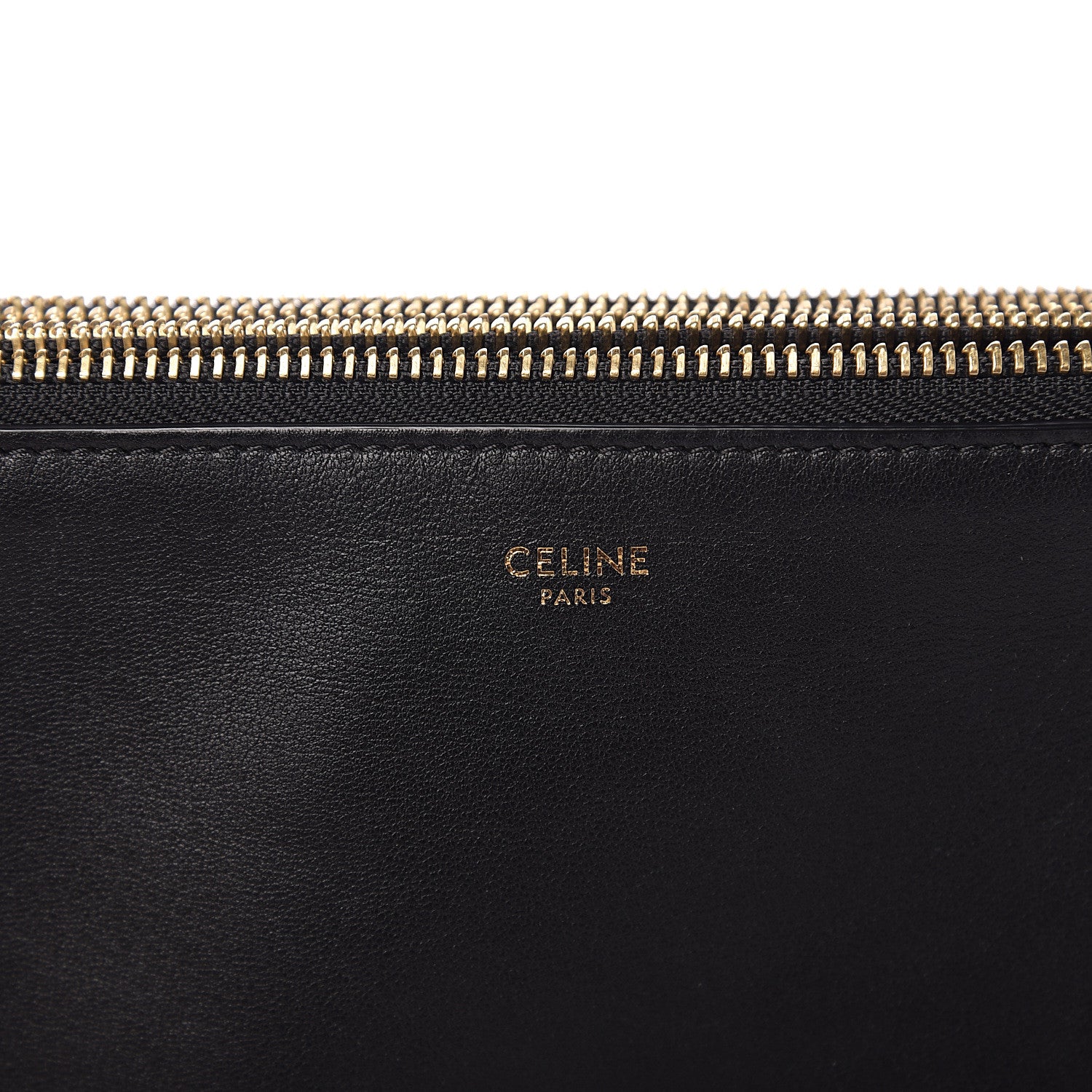 Celine Lambskin Large Trio Crossbody Bag Black 5 of 8