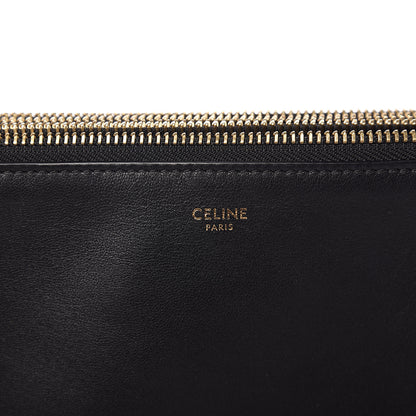 Celine Lambskin Large Trio Crossbody Bag Black 5 of 8