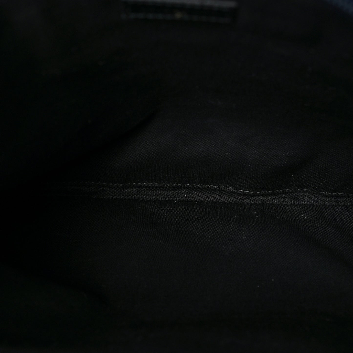 Nylon Political Campaign Logo Embroidered Zip Pouch Bleu Pacifique