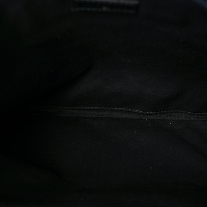 Balenciaga Nylon Political Campaign Logo Embroidered Zip Pouch Bleu Pacifique 5 of 6