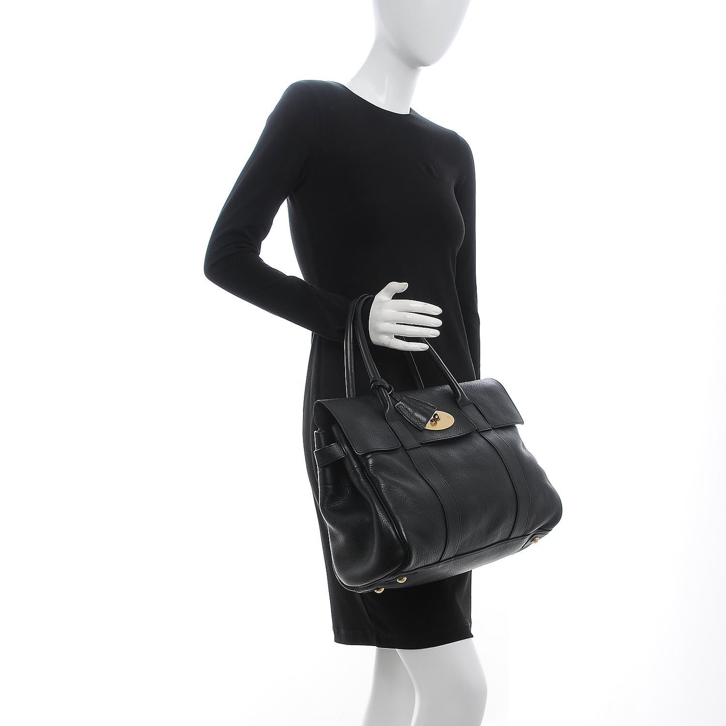 Classic Grain Calfskin Bayswater Black