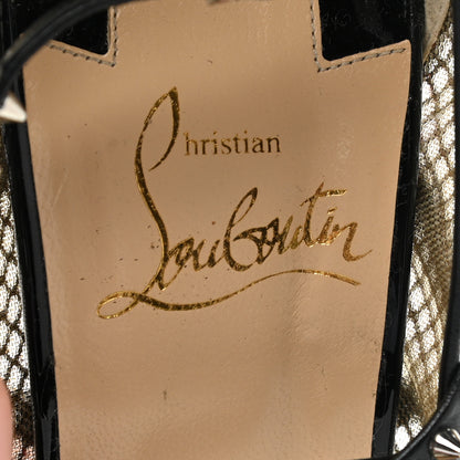 Christian Louboutin Rete Mini Resille Kid Specchio Alarc 100 Pump 36 Black 8 of 9