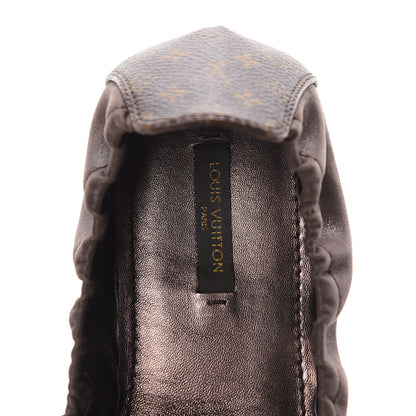 Louis Vuitton Monogram Suede Lucky Ballerina Flats 40 Brown 5 of 7
