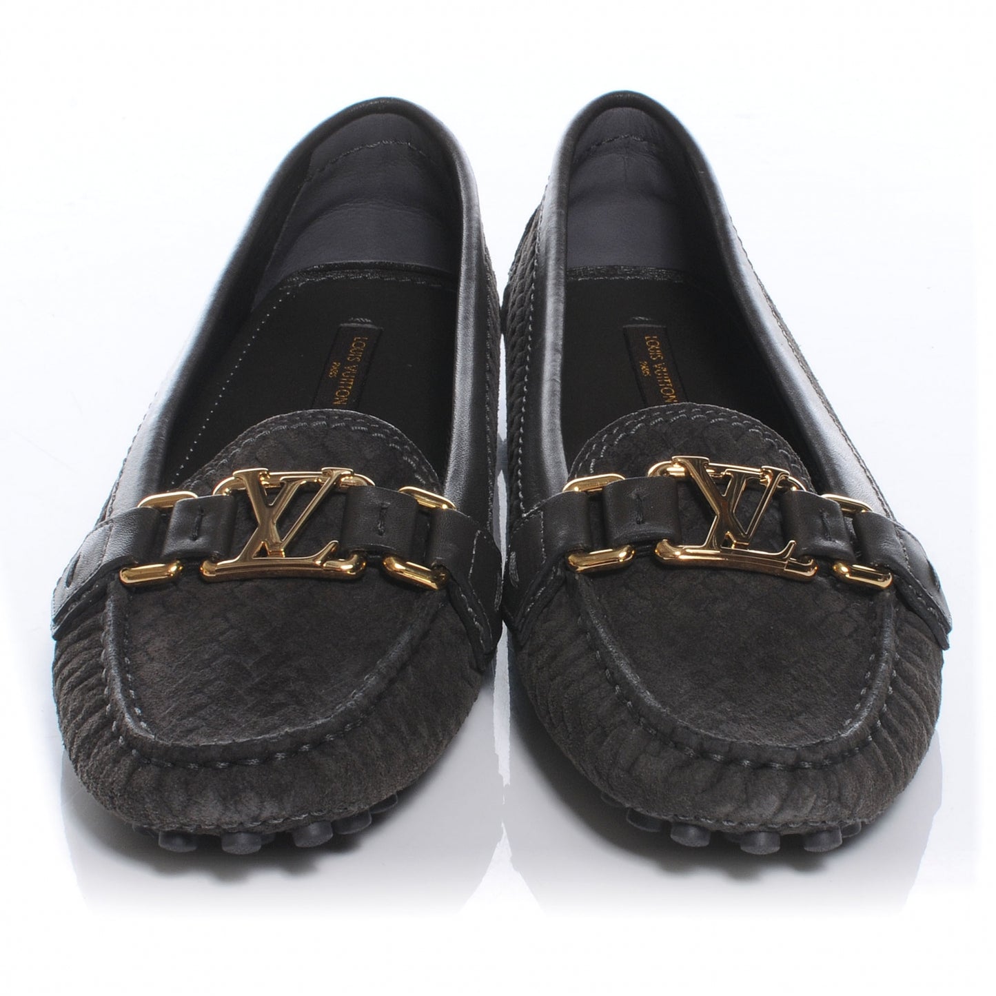 Oxford Loafers Suede Calf 36.5 Grey