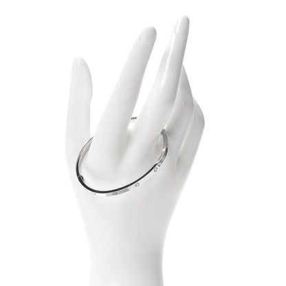 Cartier 18K White Gold Small LOVE Bracelet 17 2 of 6