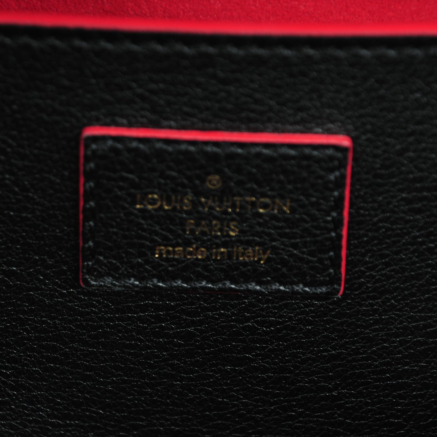 Veau Soie Calfskin Perforated SC Bag PM Black