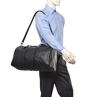 Louis Vuitton Monogram Eclipse Keepall Bandouliere 45 2 of 11