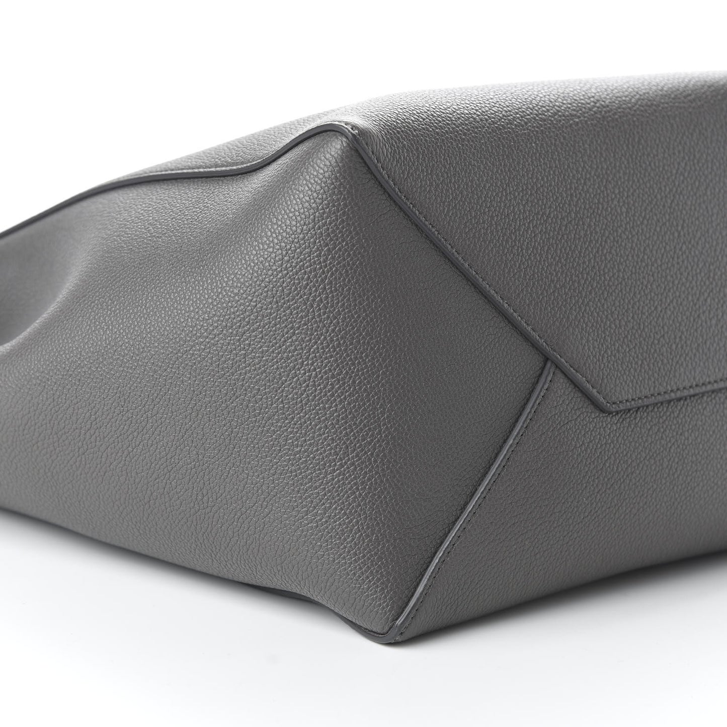 Soft Grained Calfskin Small Belt Cabas Phantom Grey