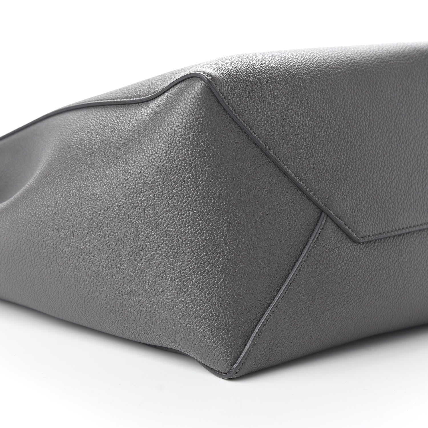 Celine Soft Grained Calfskin Small Belt Cabas Phantom Grey 6 of 9