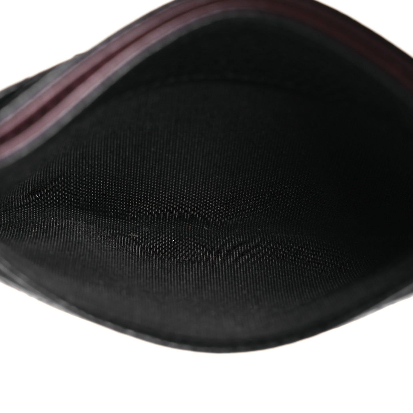 Caviar Quilted Card Holder Black