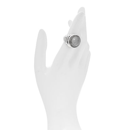 John Hardy Sterling Silver White Quartz White Sapphire Batu Bedeg Ring 52 6 2 of 7