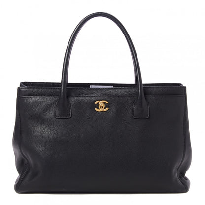 Chanel Calfskin Cerf Executive Shopper Tote Black 1 of 10