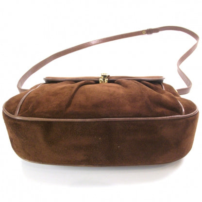 Gucci Suede Shoulder Bag Brown 4 of 8