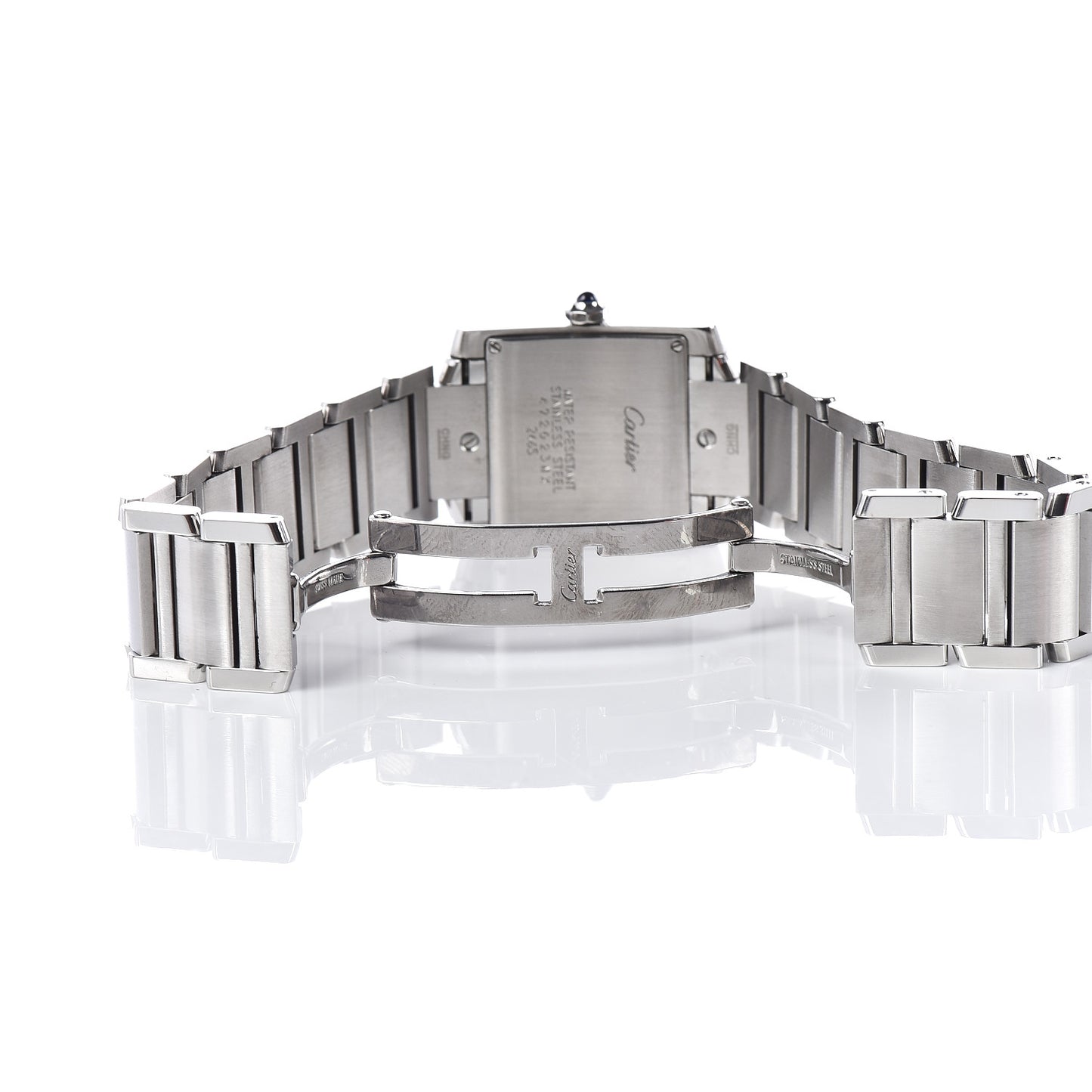 Stainless Steel 25mm Tank Francaise Quartz Watch
