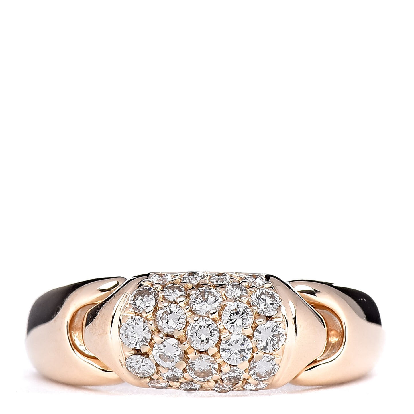 18K Yellow Gold Diamond Band Ring 49 5