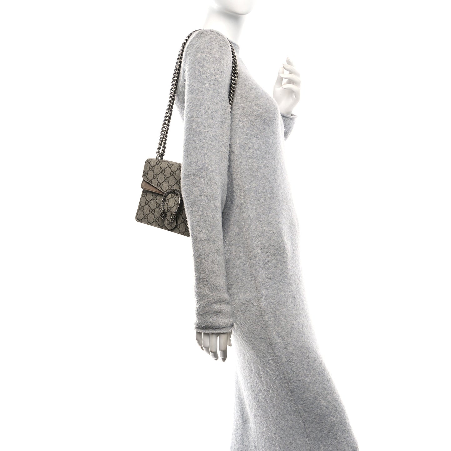 GG Supreme Monogram Mini Dionysus Shoulder Bag Taupe
