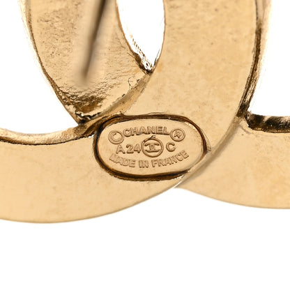 Chanel Baguette Crystal Enamel CC Earrings Gold Black 4 of 5