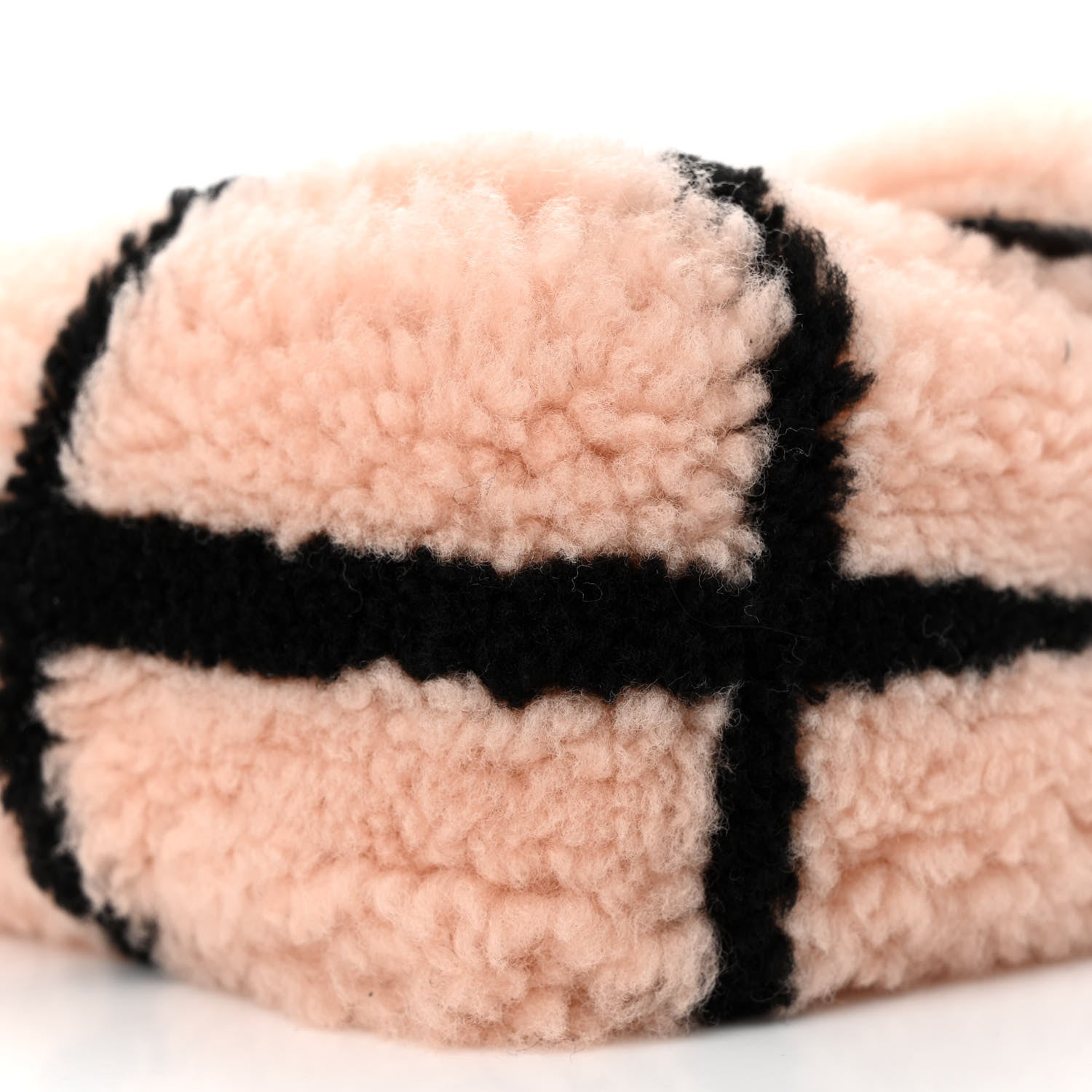 Chanel Shearling Lambskin Large Fluffy Tartan Single Flap Pink Black 10 of 10