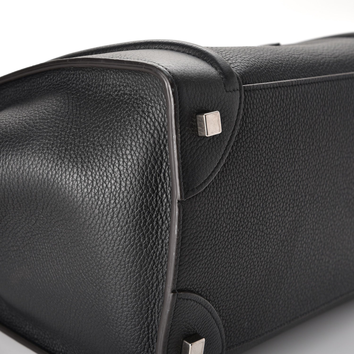 Celine Drummed Calfskin Mini Luggage Black 9 of 15