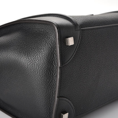Celine Drummed Calfskin Mini Luggage Black 9 of 15