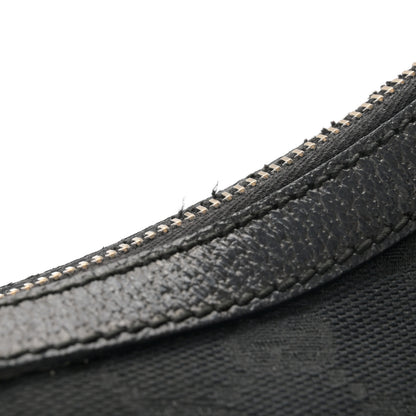 Gucci Monogram Medium Half Moon Hobo Black 10 of 10