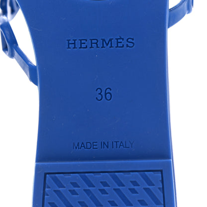Hermes TPU Rivage Sandals 36 Bleu Smalt 7 of 8