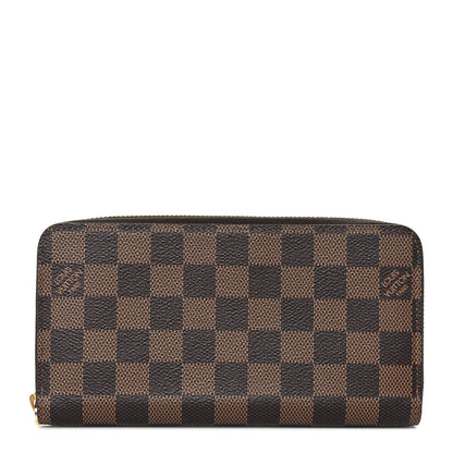 Louis Vuitton Damier Ebene Zippy Wallet Rose Ballerine 1 of 9